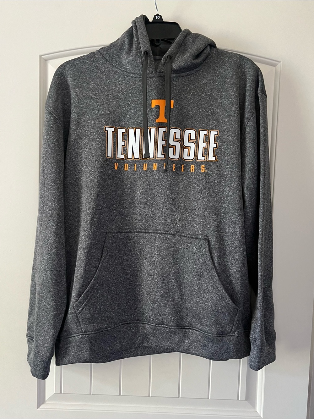 Gray Champion Tennessee Volunteers hoodie sweatshirt with orange and white Large